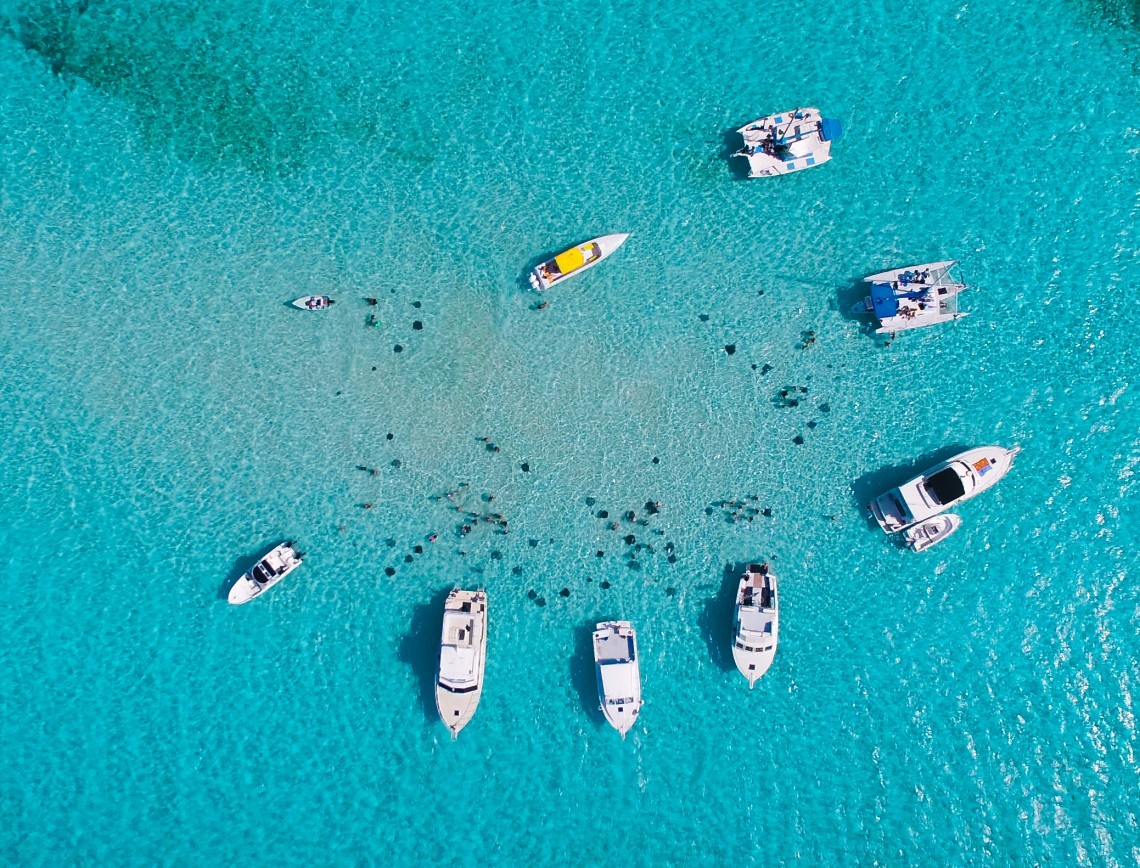 Swim with Stingrays in Grand Cayman